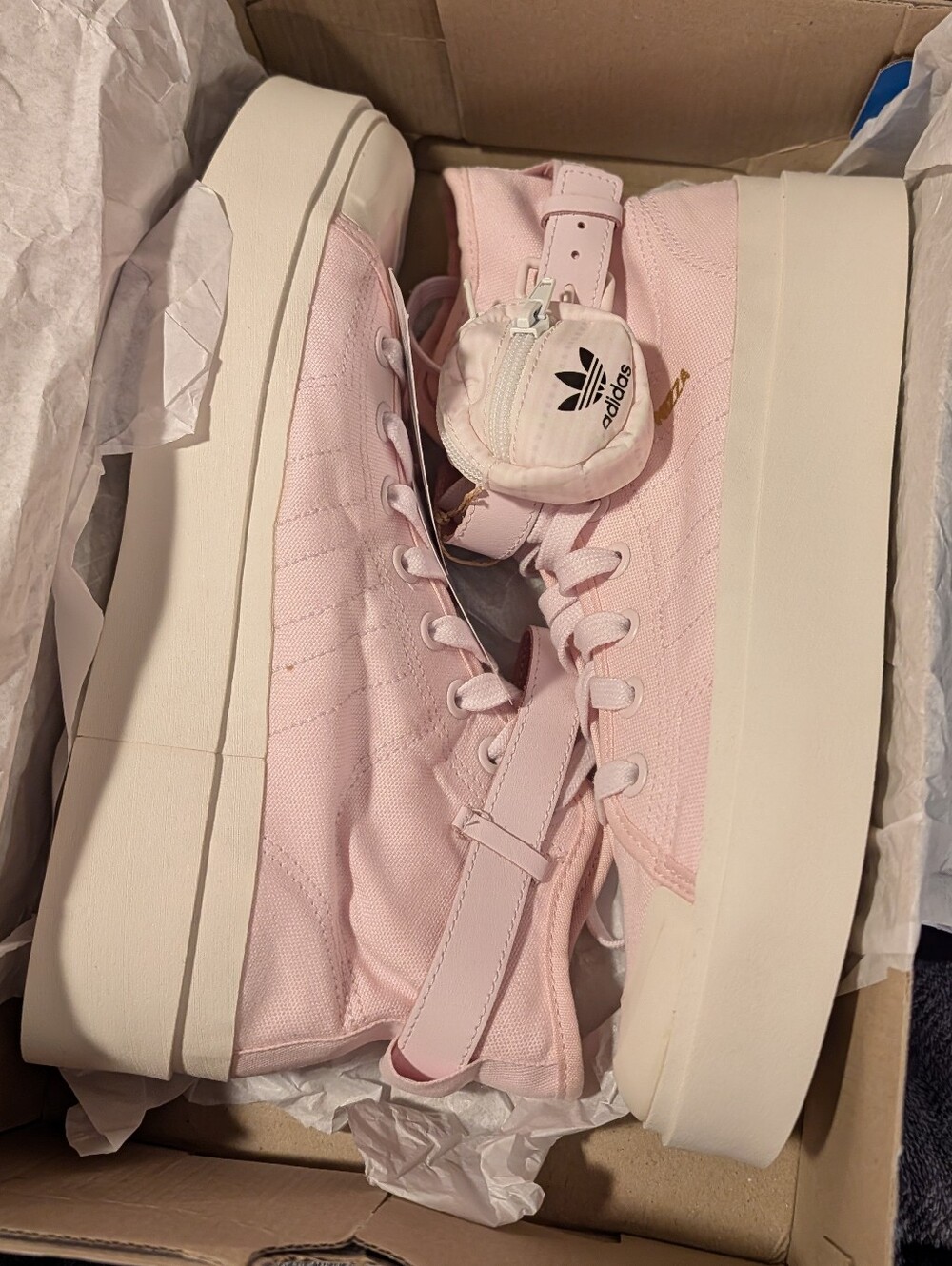 adidas Nizza Bonega Mid Pink Platform Women's 10.5